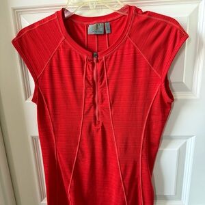Athleta Pacifica Orange Short Sleeve Top